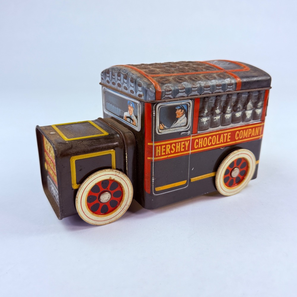 Hershey Chocolate Company Milk Truck Tin Canister Vehicle Series #1 2000 Vtg